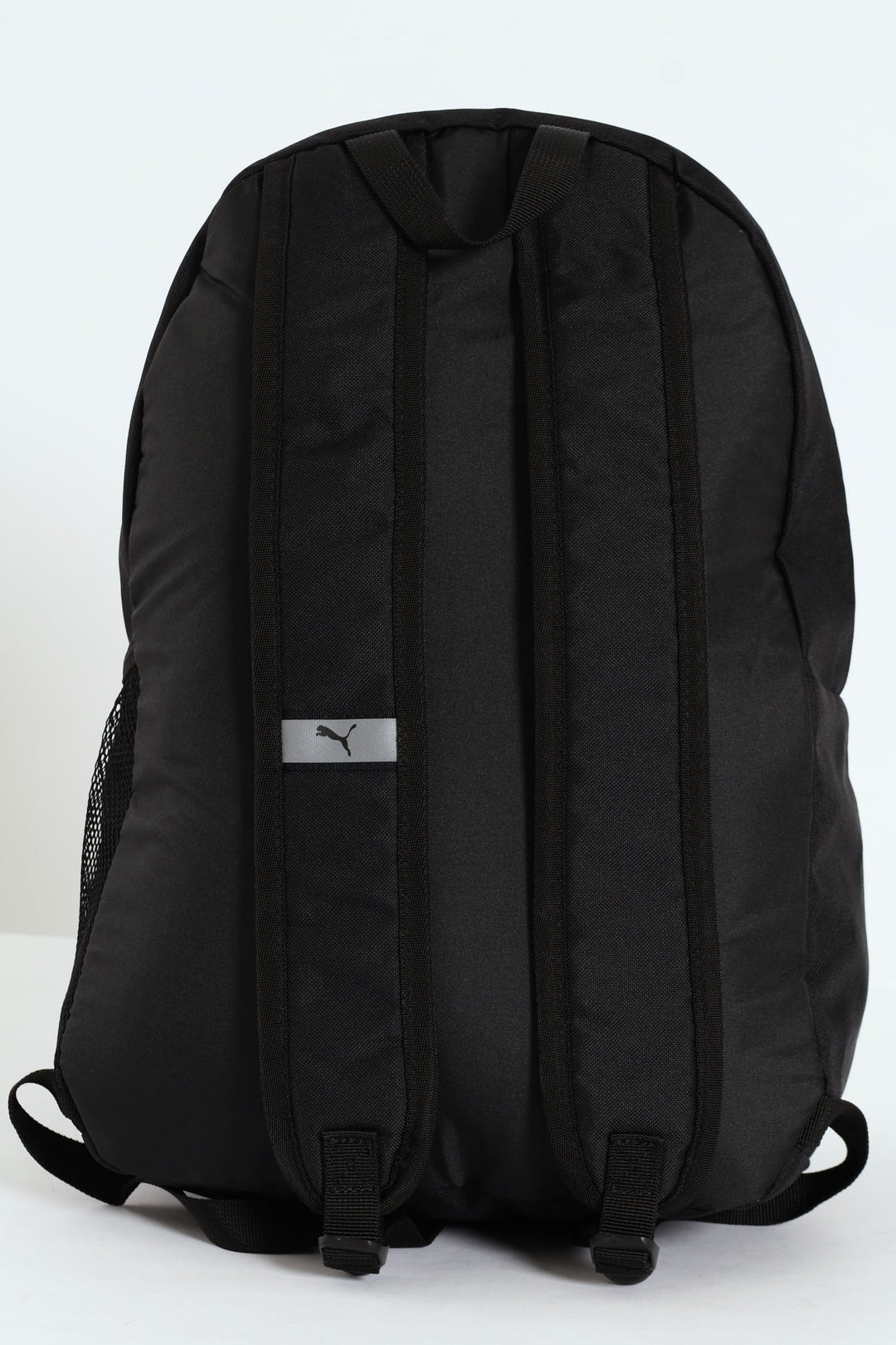 White Print & Gold Cat Bag - Black