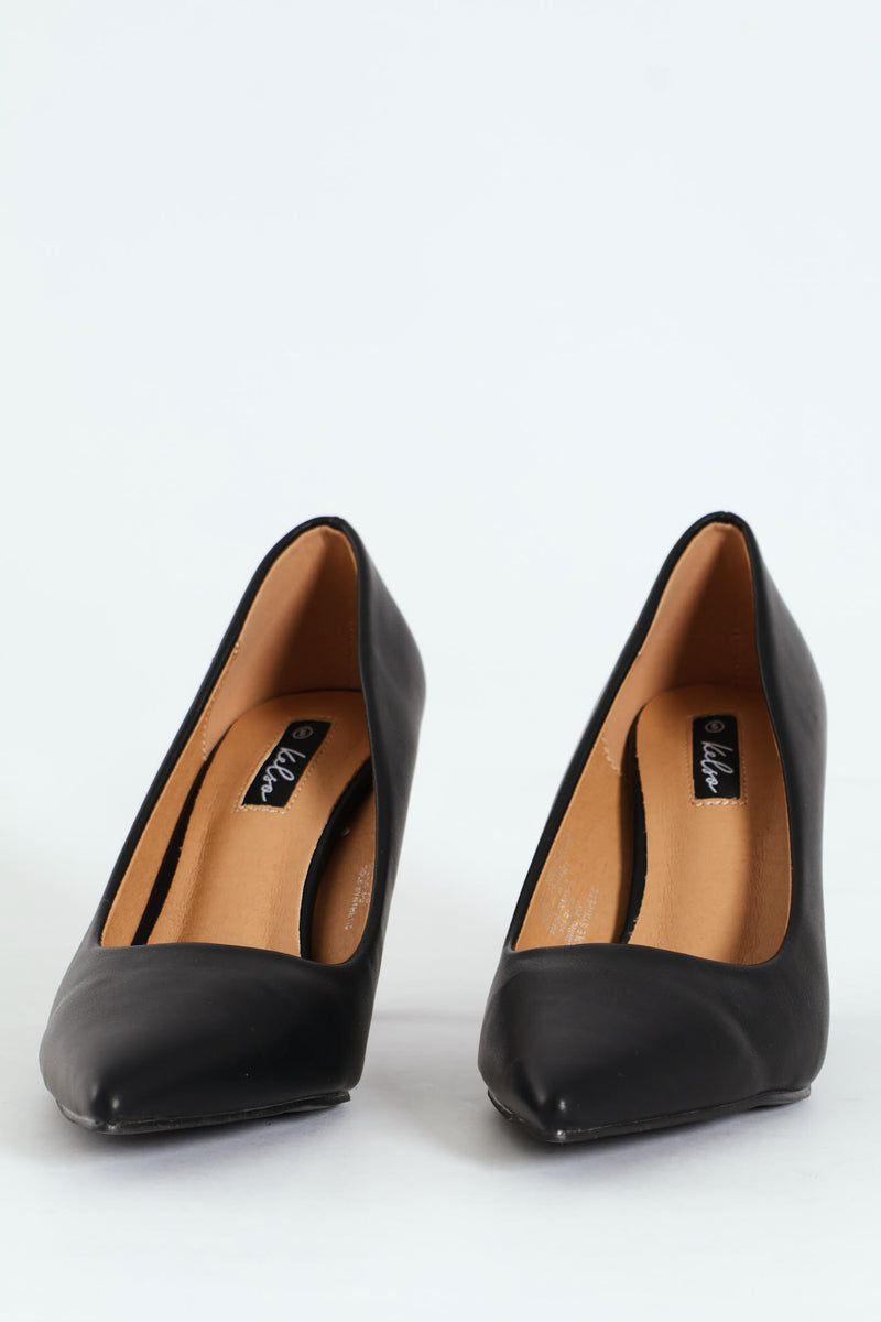 Mid Court Heel - Black