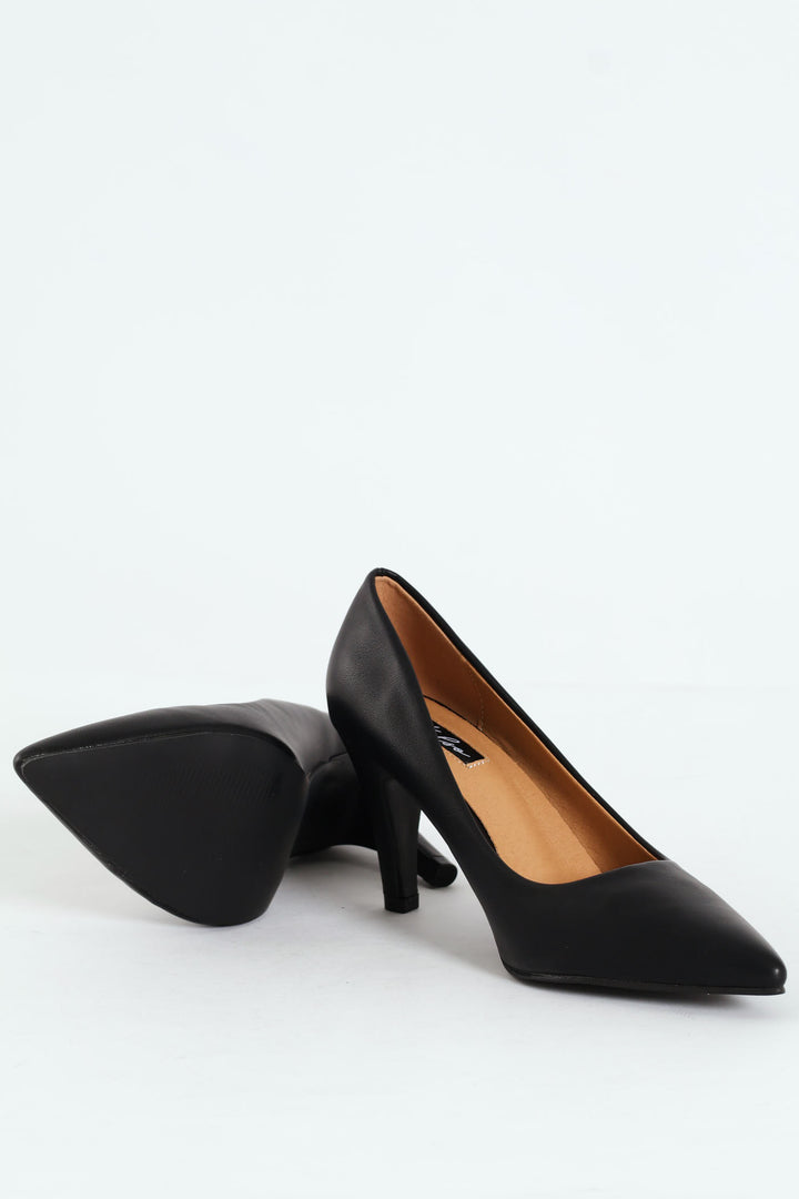 Mid Court Heel - Black