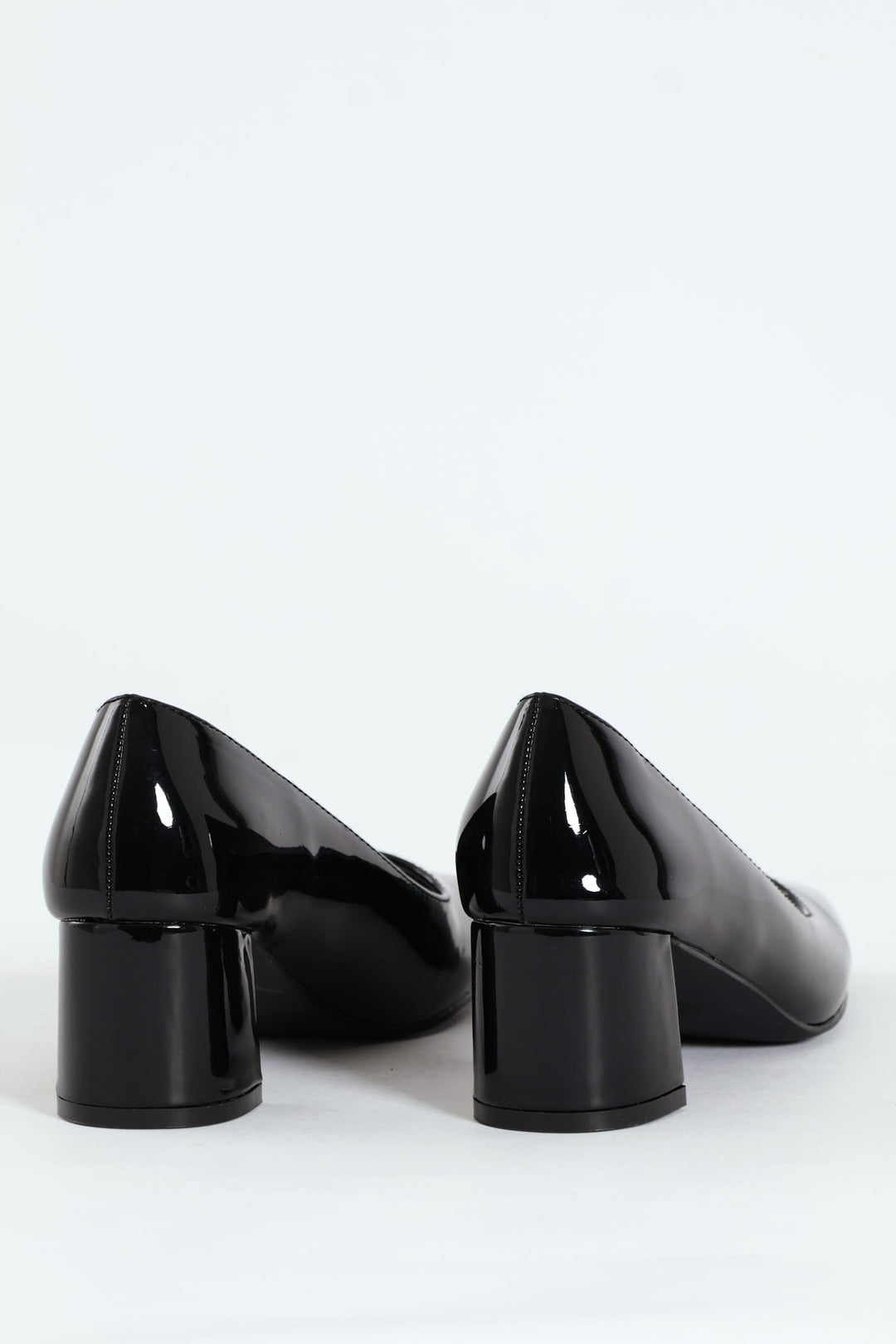Block Court Heel - Black