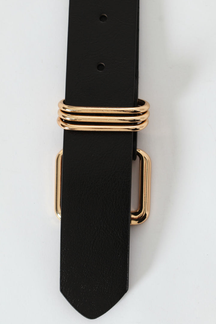 Triple Metal Puller Belt - Black