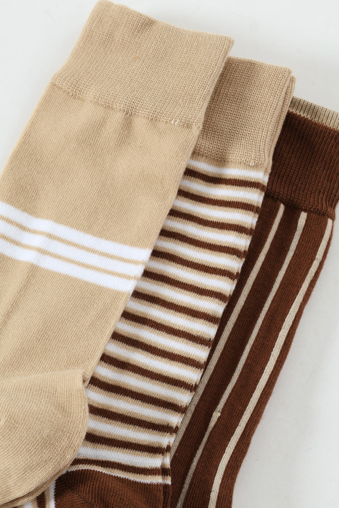 3 Pack Fashion Anklet Socks - Natural