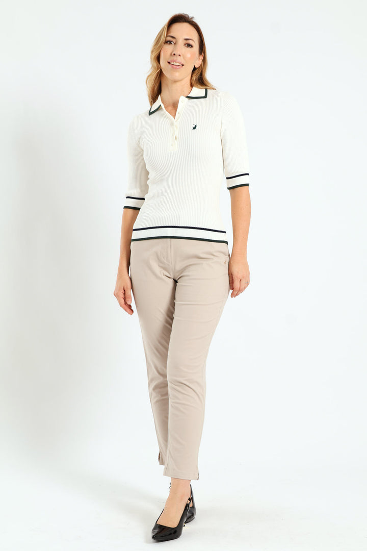 Gwen Knitted Golfer - Off White