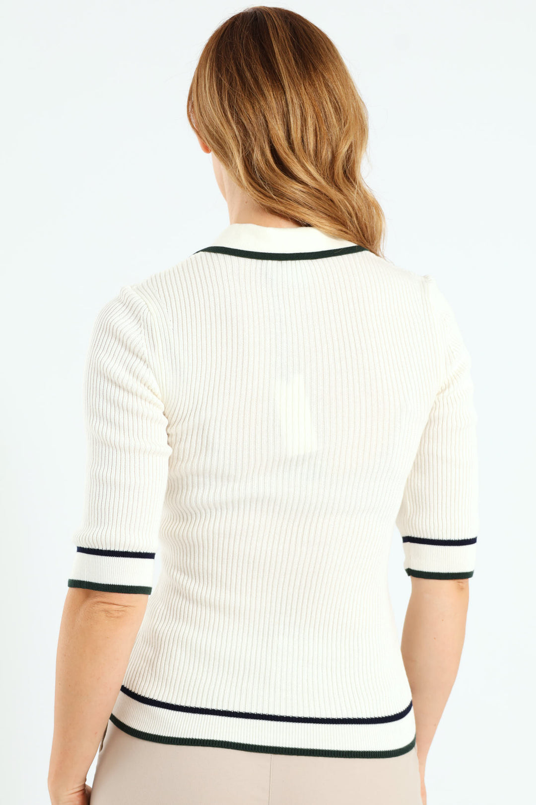 Gwen Knitted Golfer - Off White