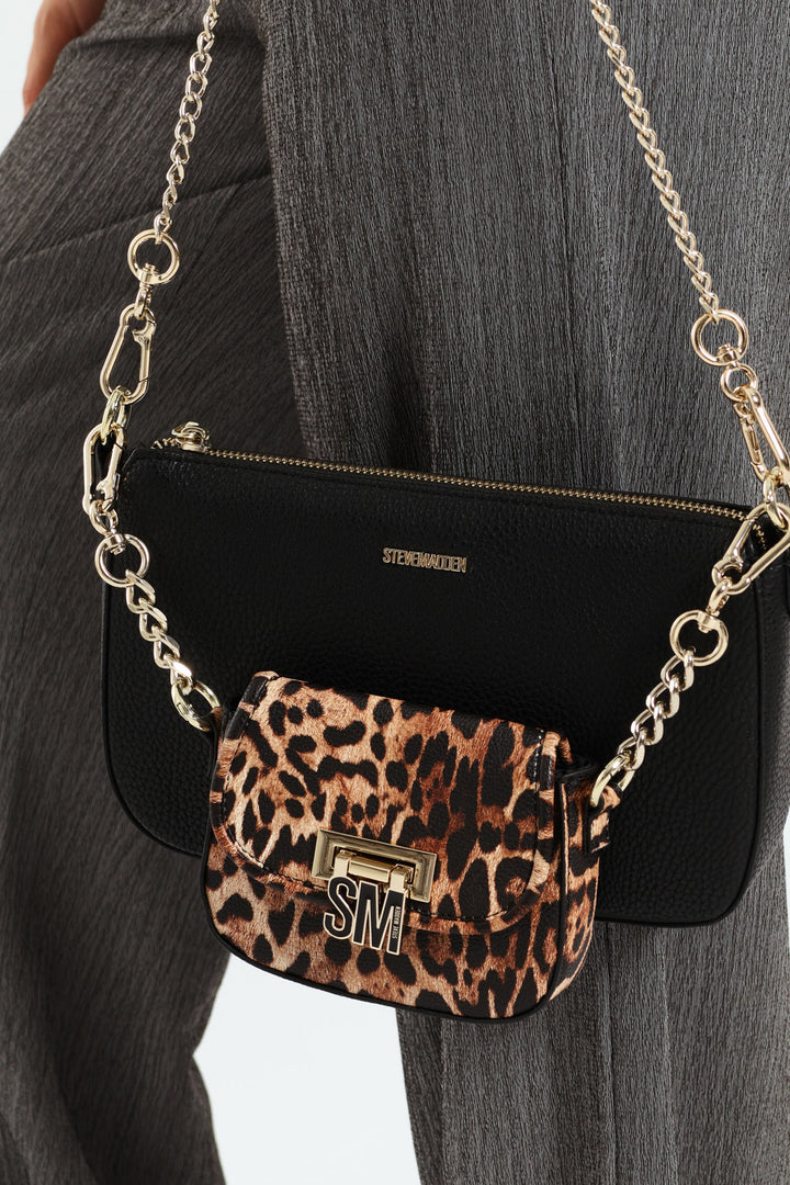 Bnaim-L Leopard Bag - Black