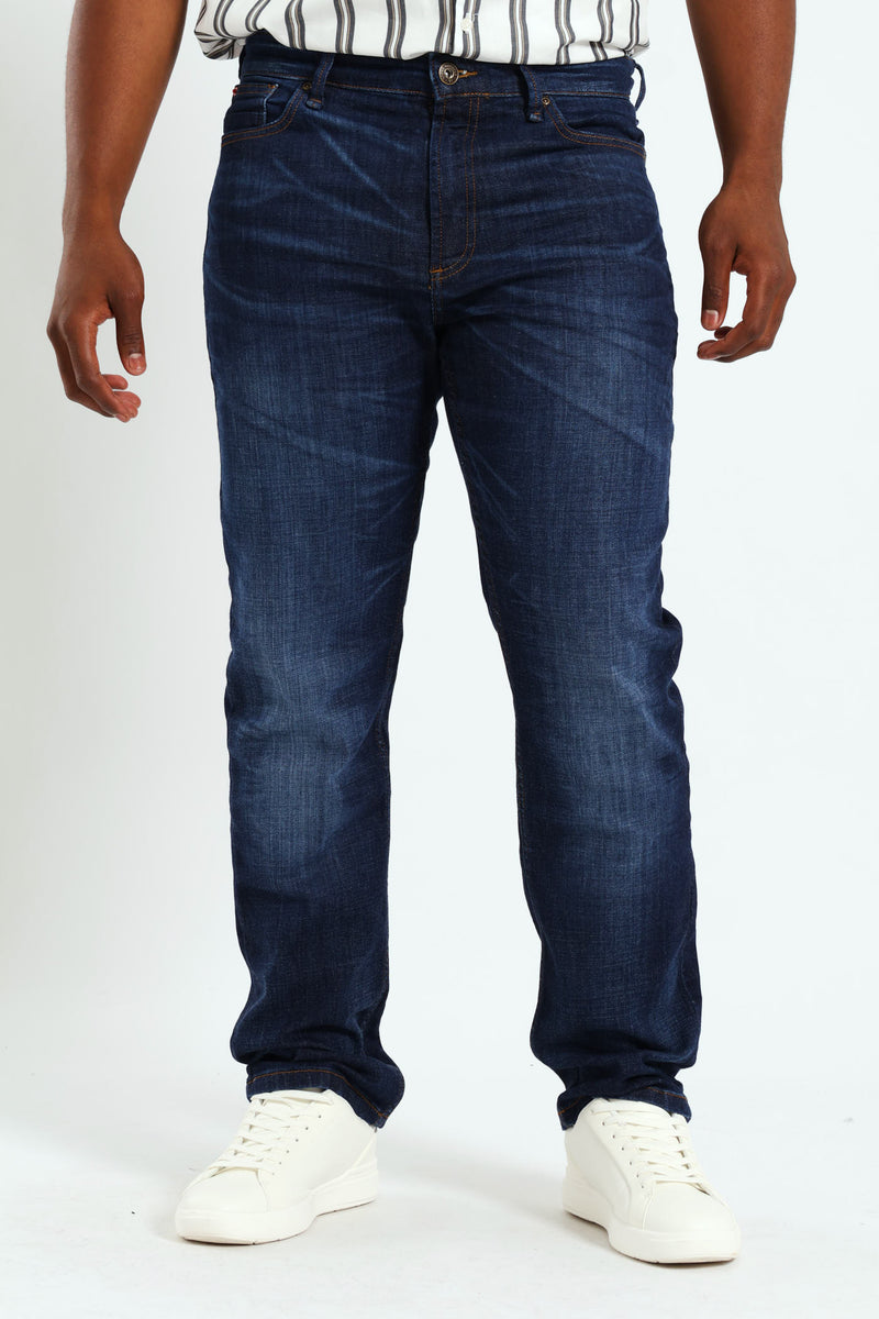 Whisker Ringspun Straight Denim - Dark Wash