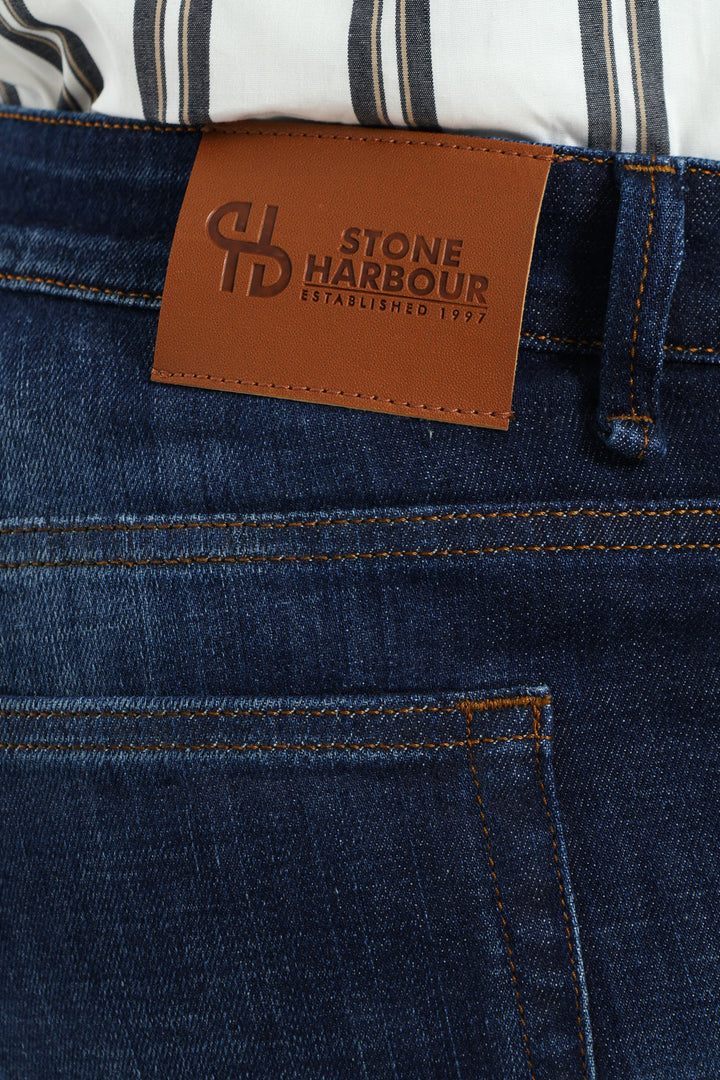 Whisker Ringspun Straight Denim - Dark Wash
