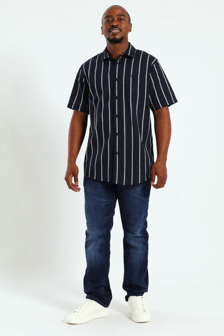 Surf Int Stripe Shirt - Navy