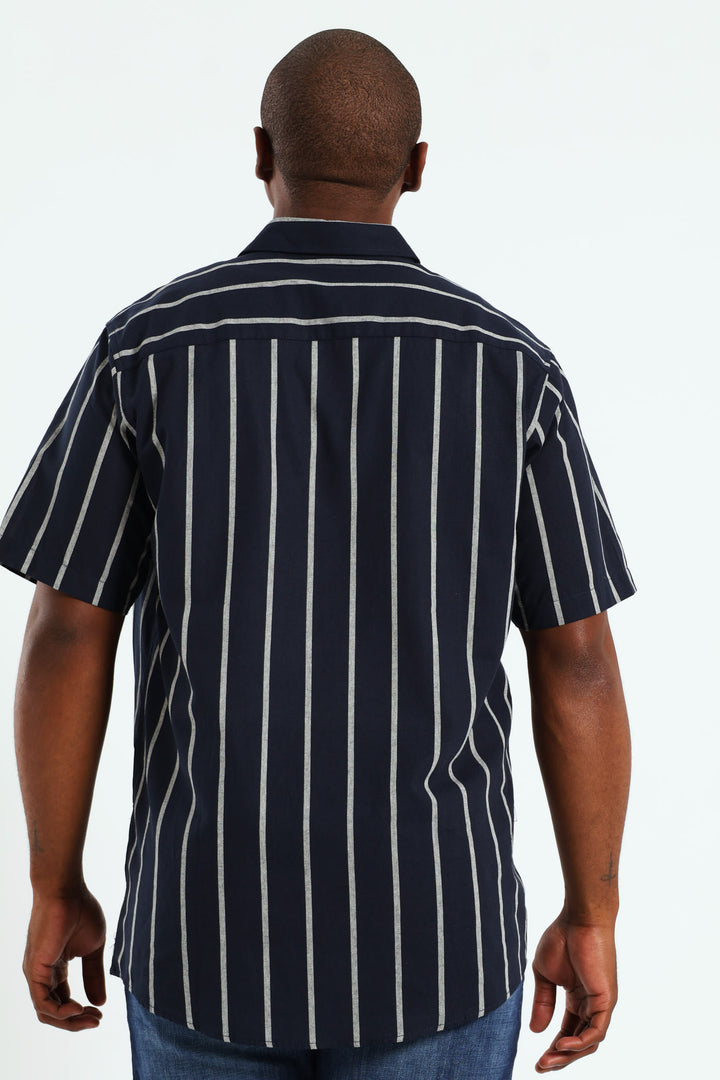 Surf Int Stripe Shirt - Navy
