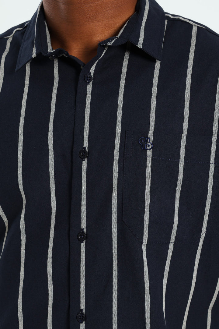 Surf Int Stripe Shirt - Navy