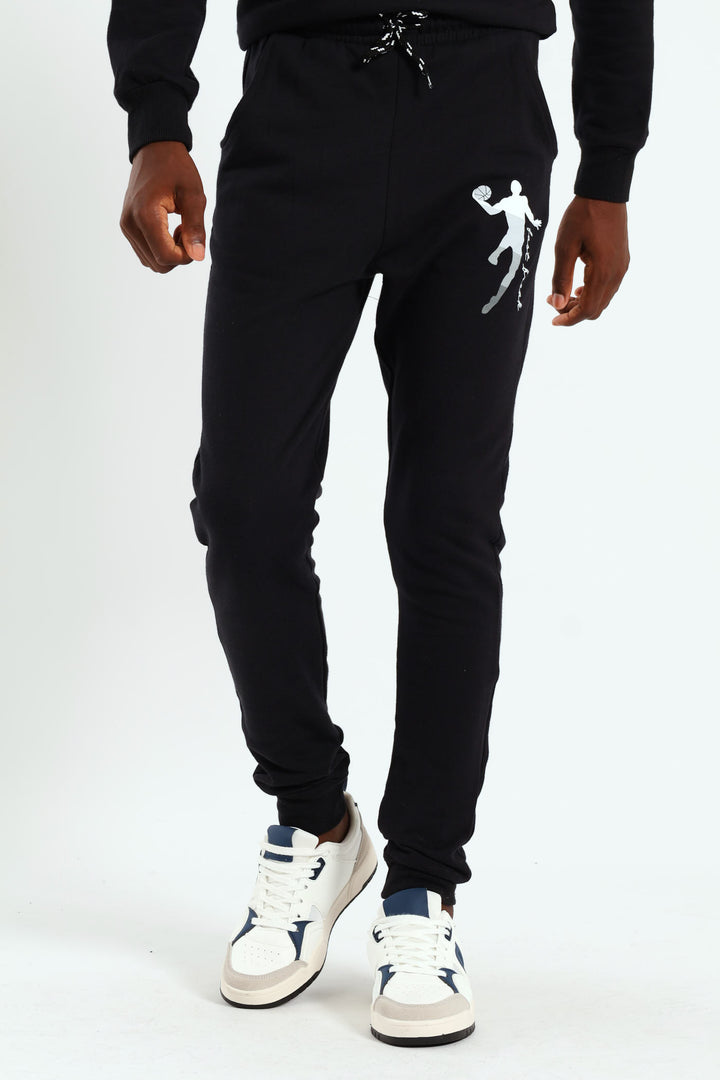 Boys Basketball Jogger - Black