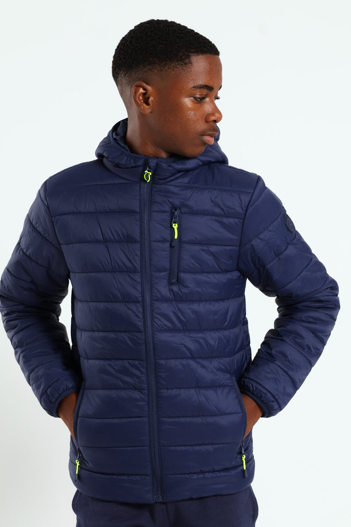 Boys Puffer Jacket - Navy