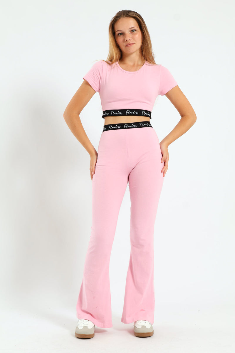 Girls Expo Elastic Pants - Pink