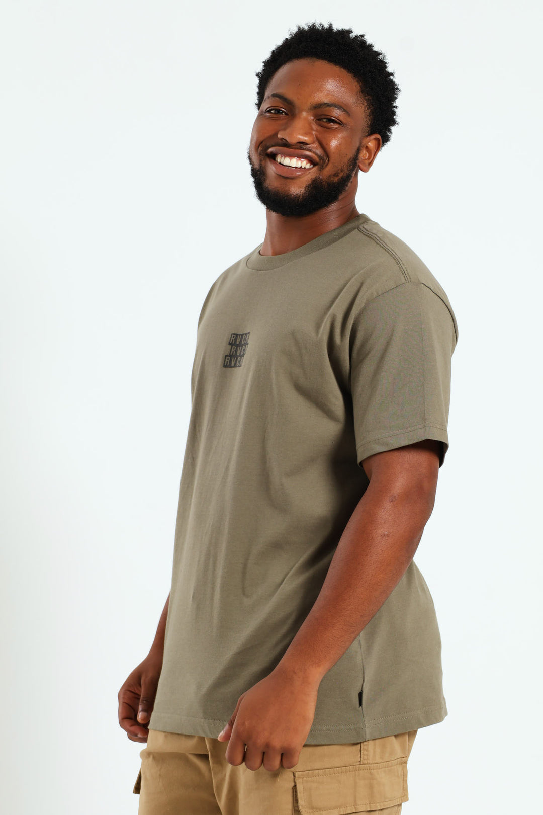 Blocked Tee - Olive