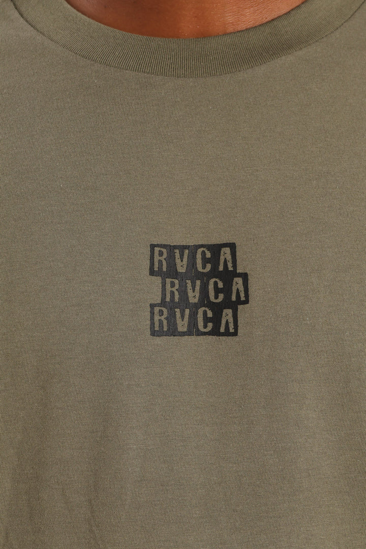 Blocked Tee - Olive