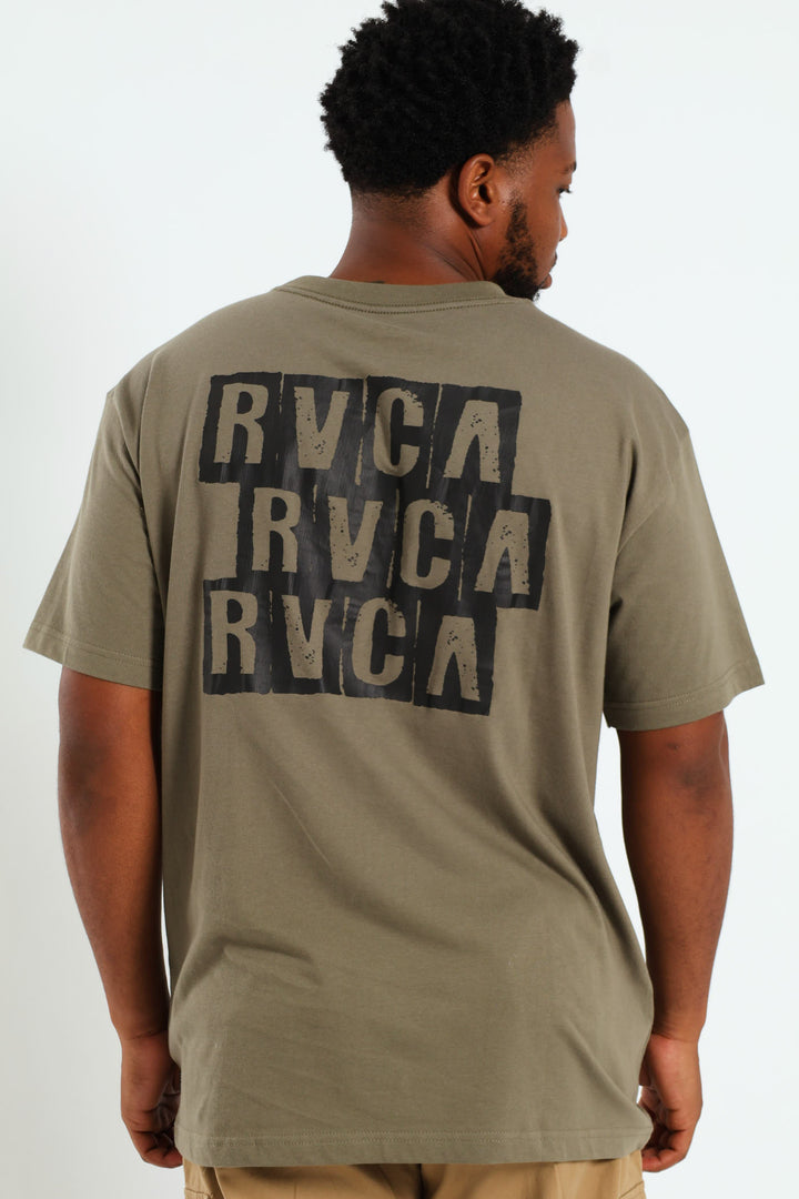 Blocked Tee - Olive