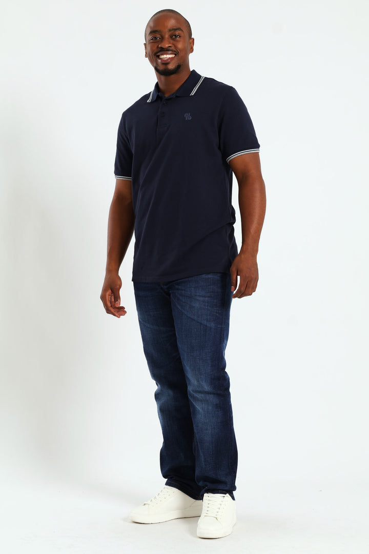 New Tipped Golfer - Navy