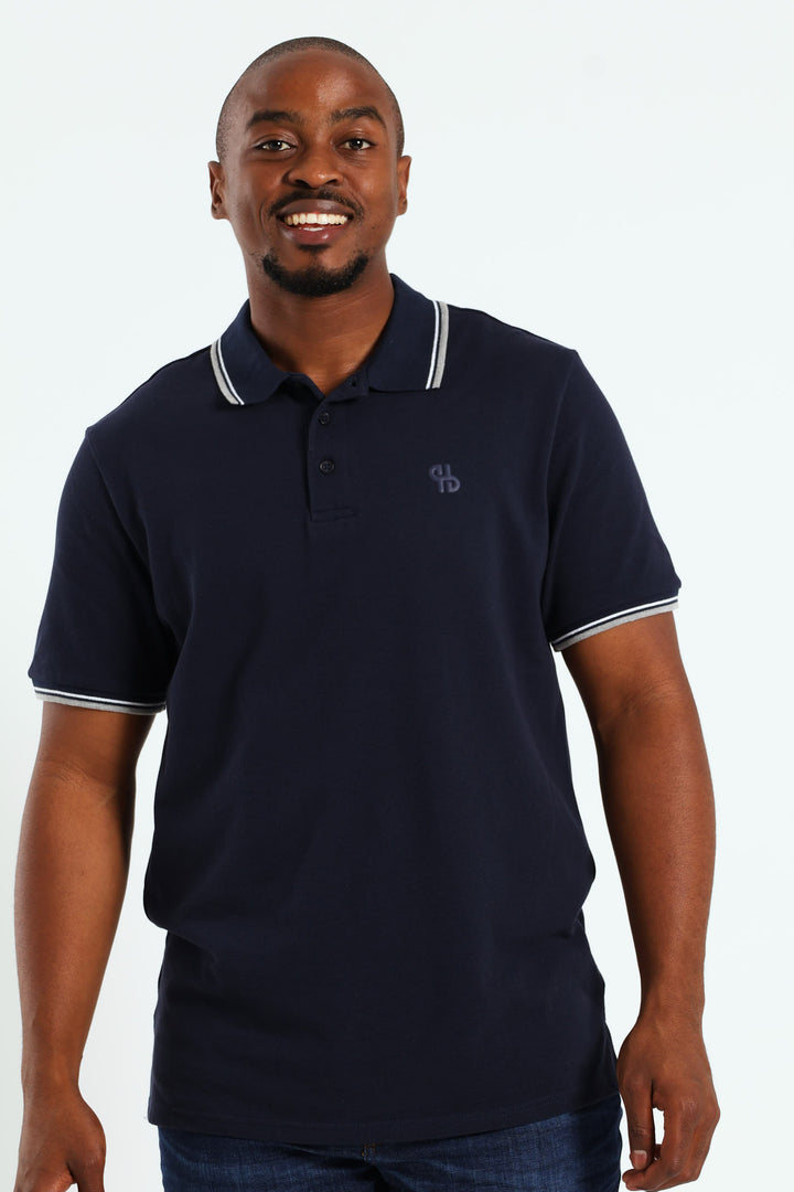 New Tipped Golfer - Navy