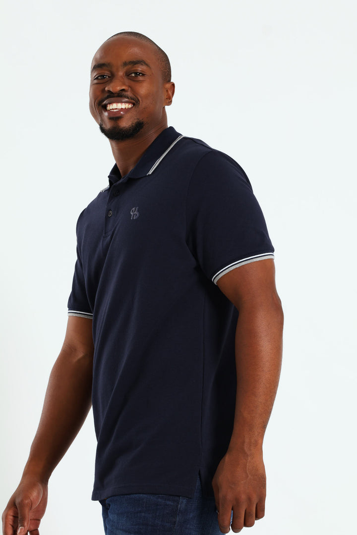 New Tipped Golfer - Navy
