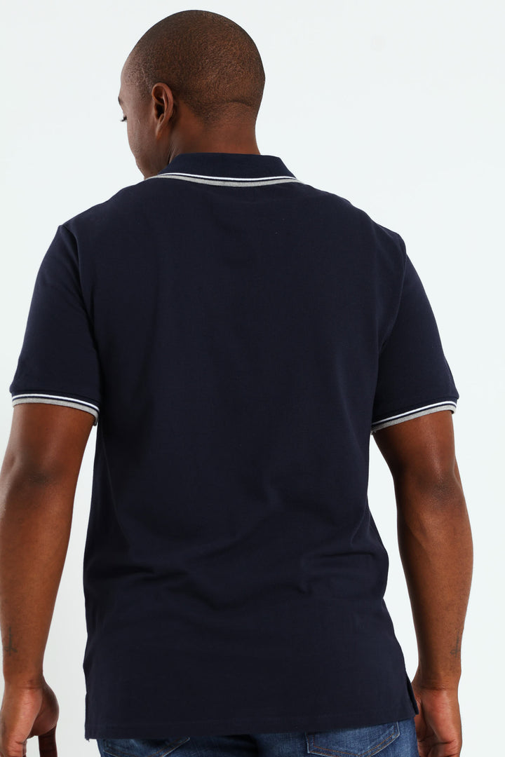 New Tipped Golfer - Navy