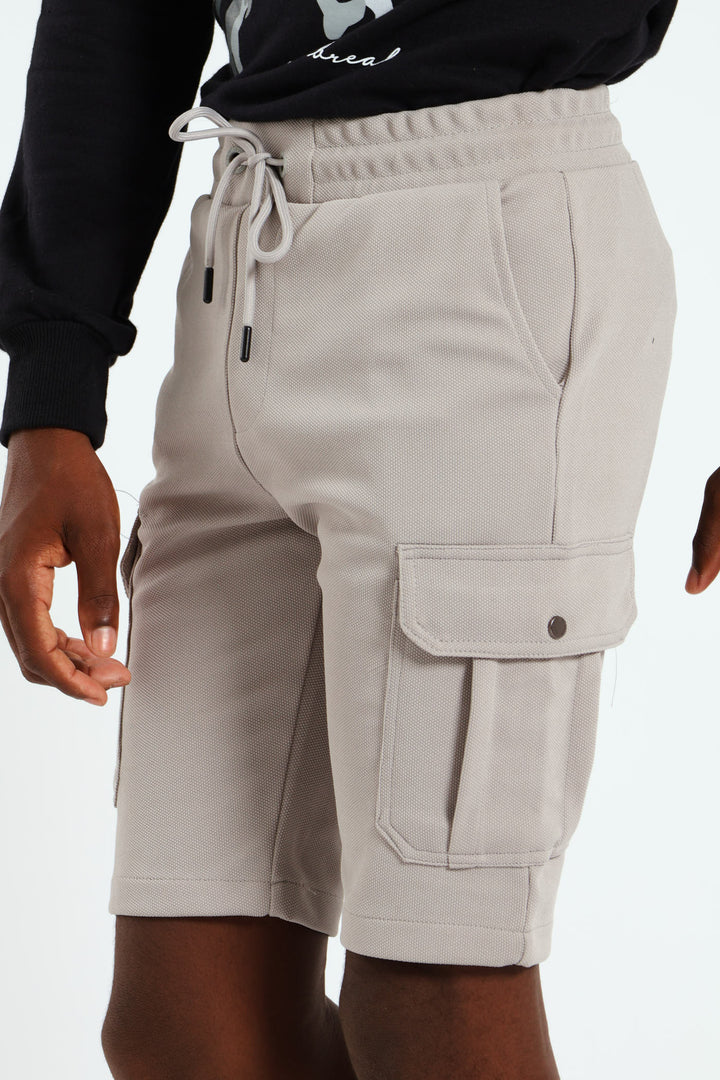 Boys Aspire Surface Interest Short - Grey