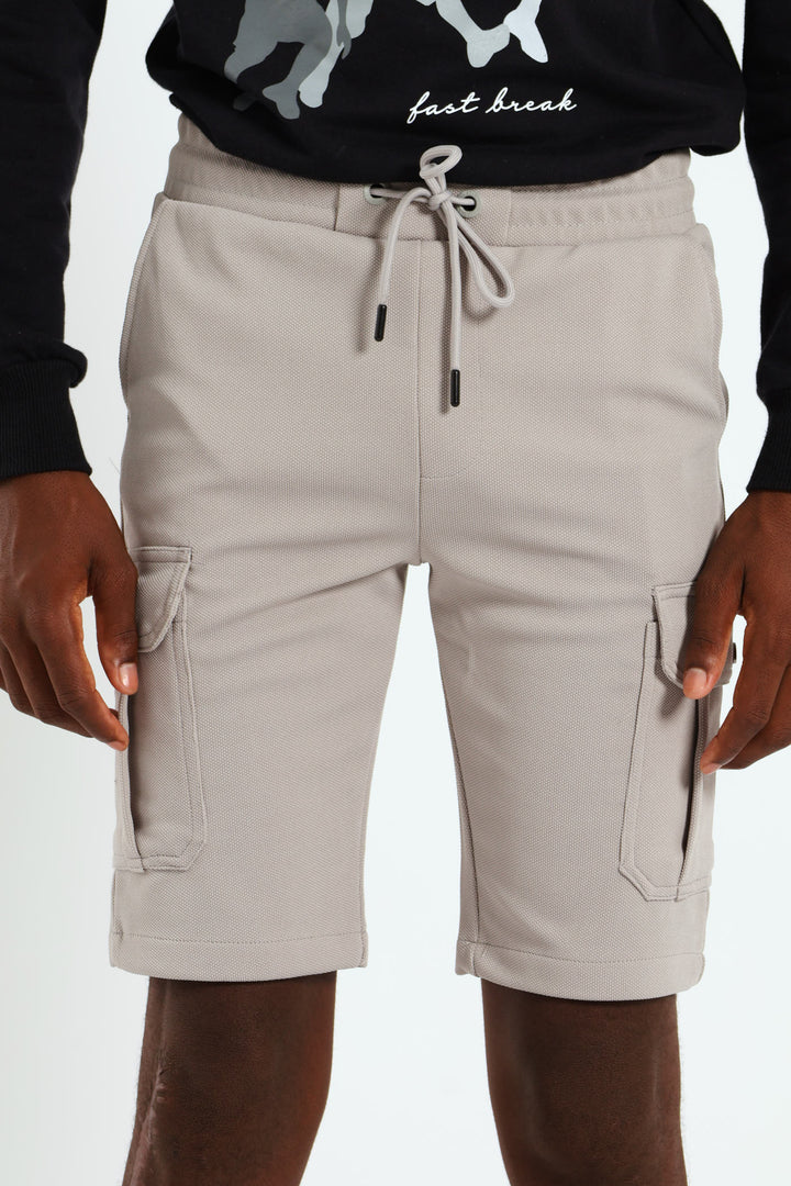 Boys Aspire Surface Interest Short - Grey
