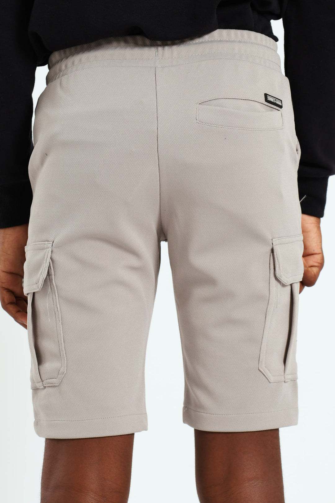 Boys Aspire Surface Interest Short - Grey