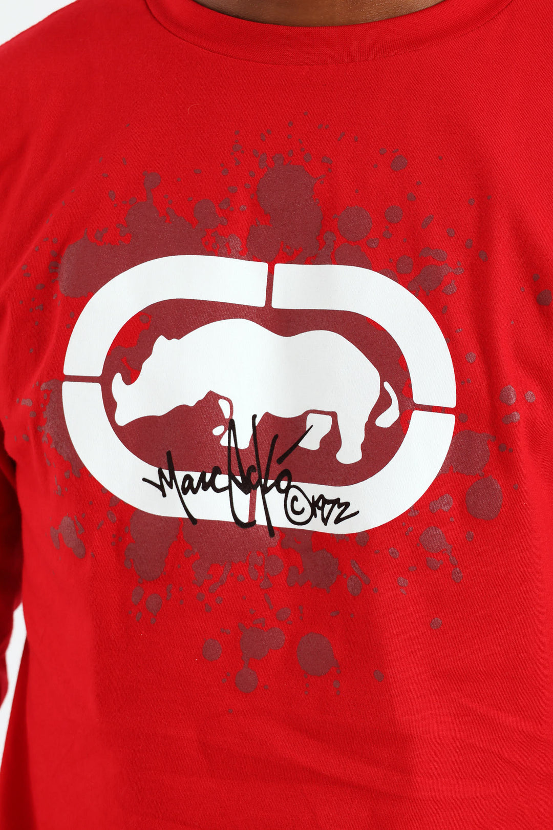 Splatter Long Sleeve Tee - Red