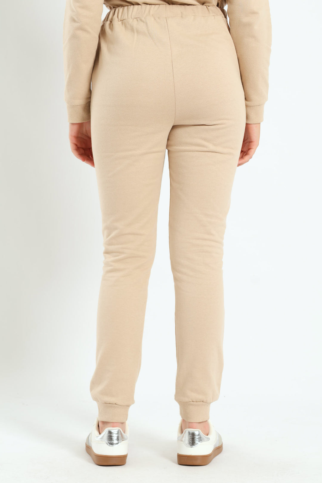 Girls Fleece Jogger - Tan