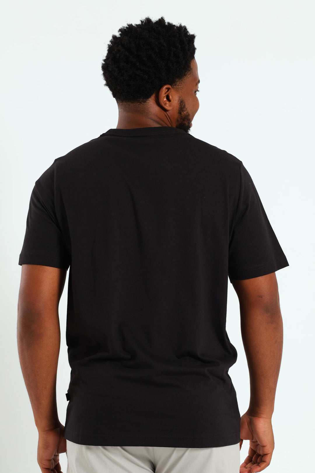 Essential Plus Two Tone Logo Tee - Black/Red