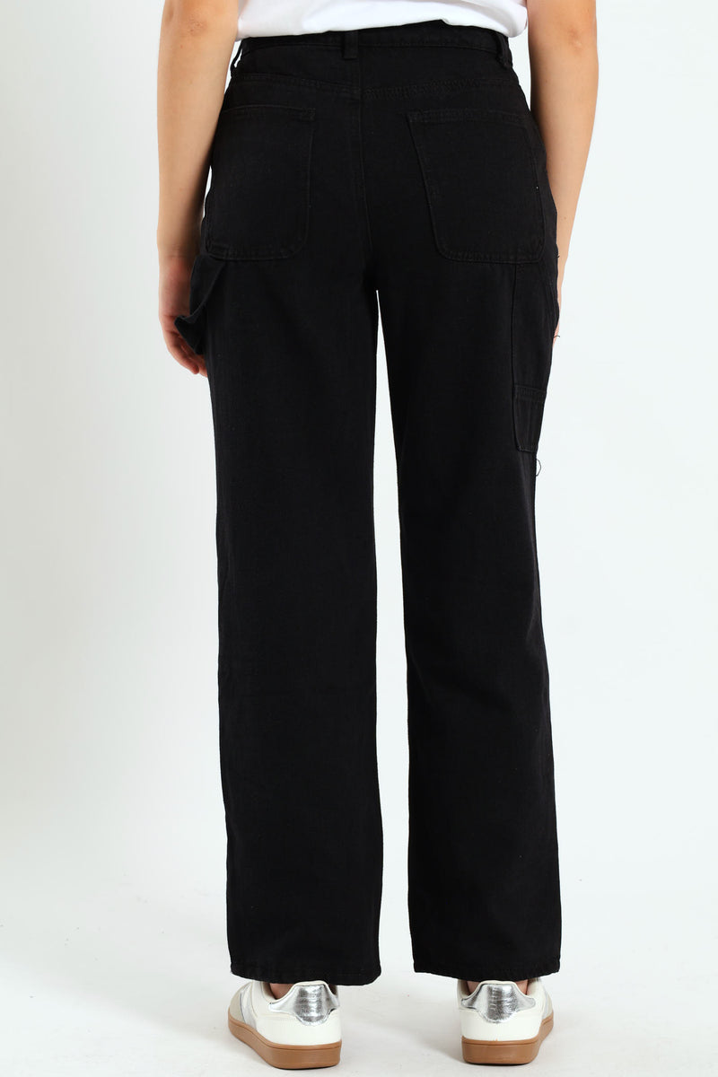 Girls Carpenter Denim Jean - Black