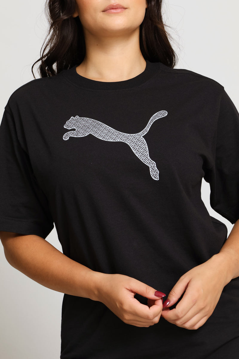 Her Graphic Tee - Black