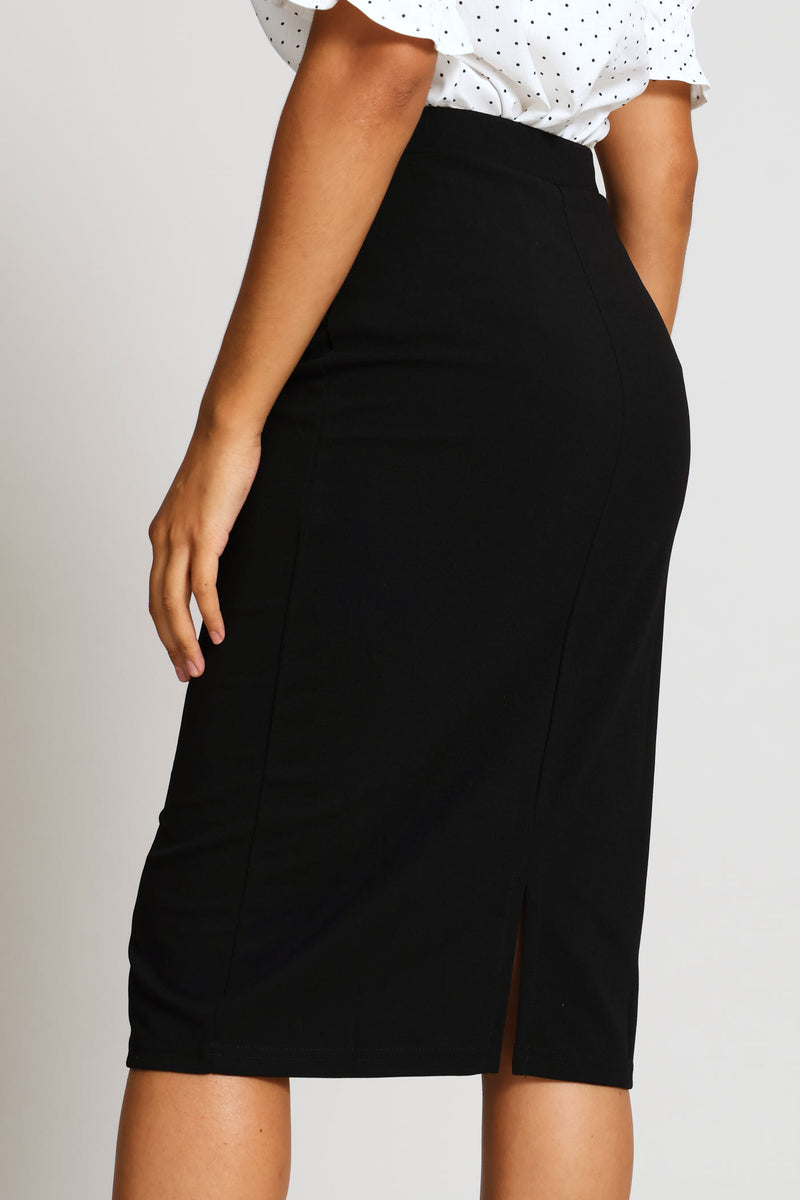 2 Pack Basic Career Skirt - Black/White
