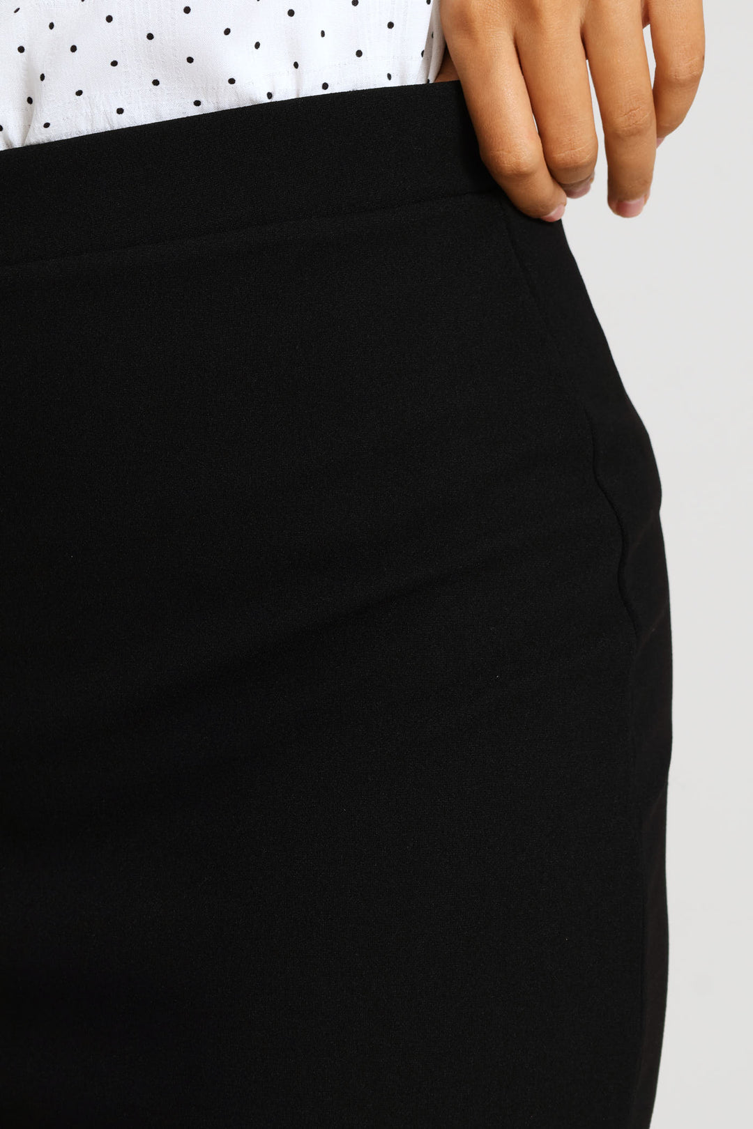 2 Pack Basic Career Skirt - Black/White