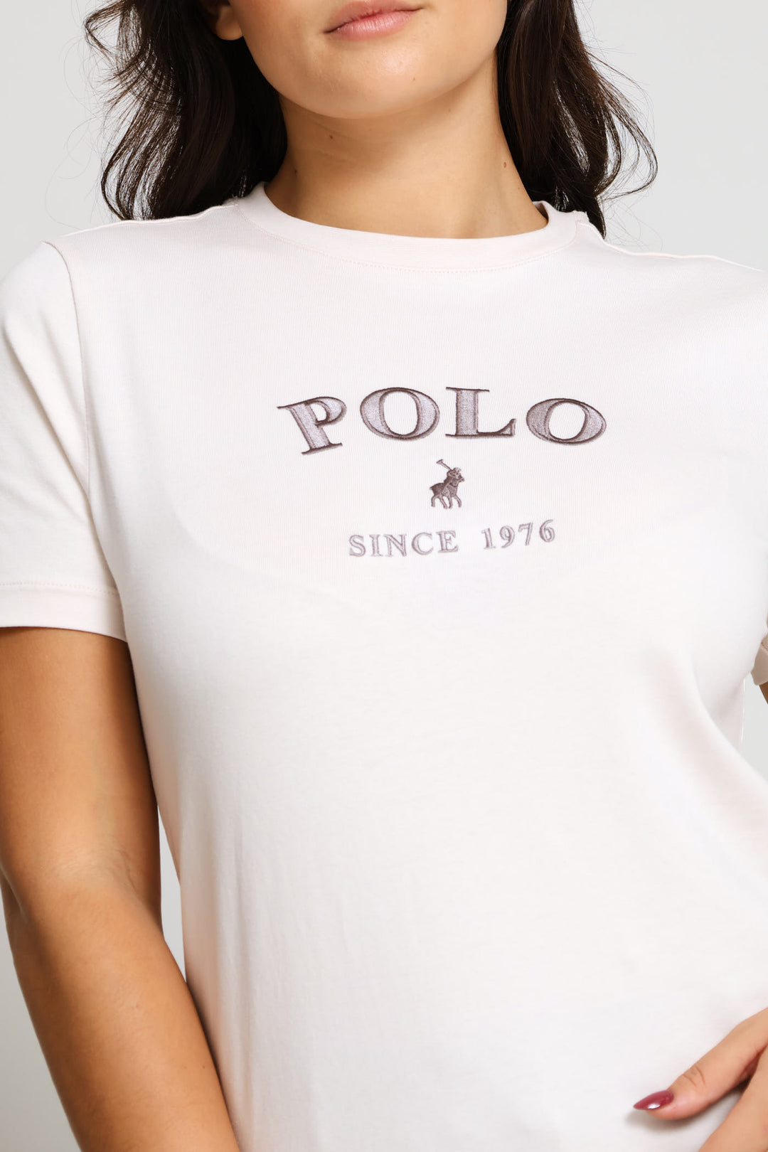 Charlie Embroidered T-Shirt - Marshmallow