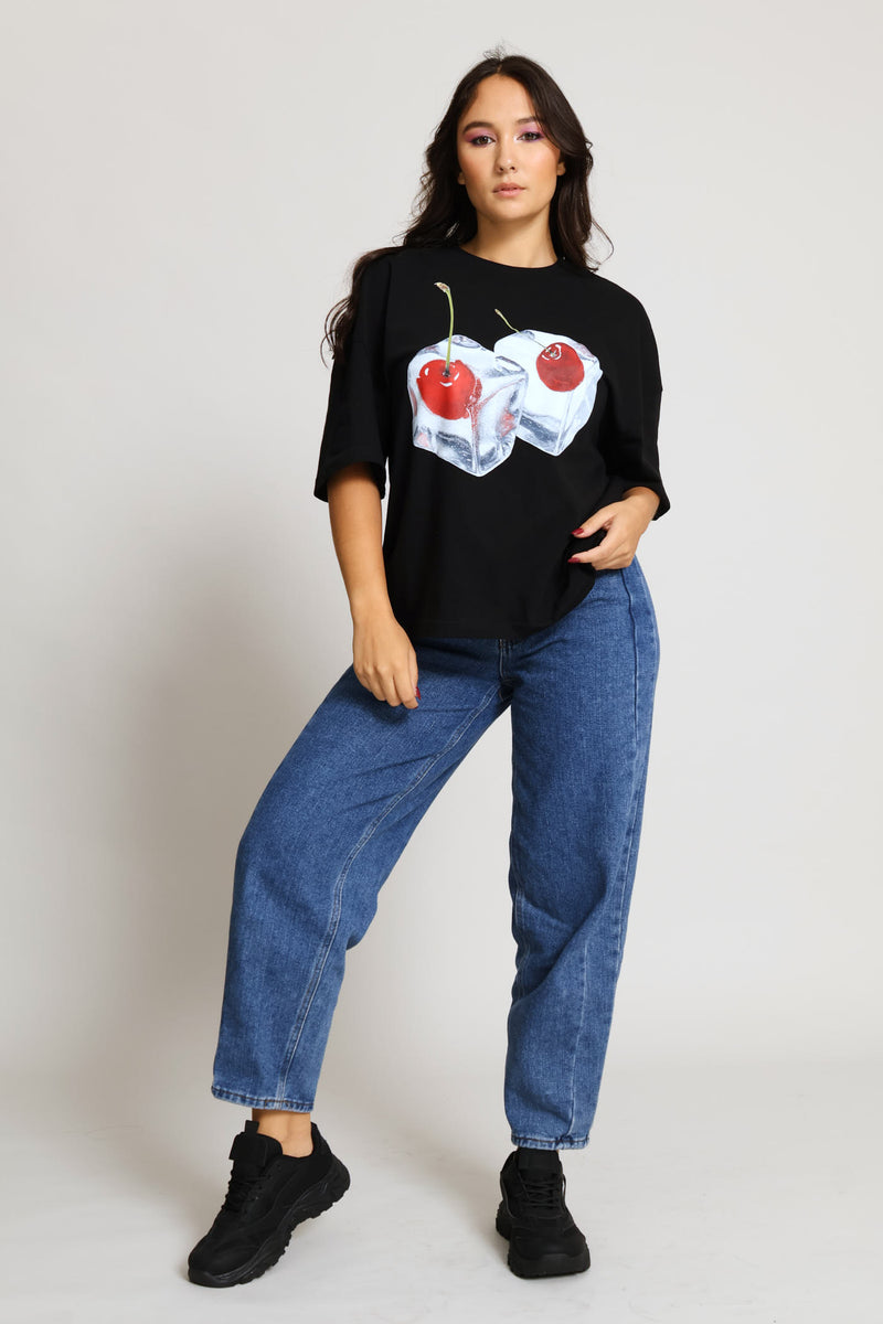 Side Panel Barrel Denim - Mid Blue