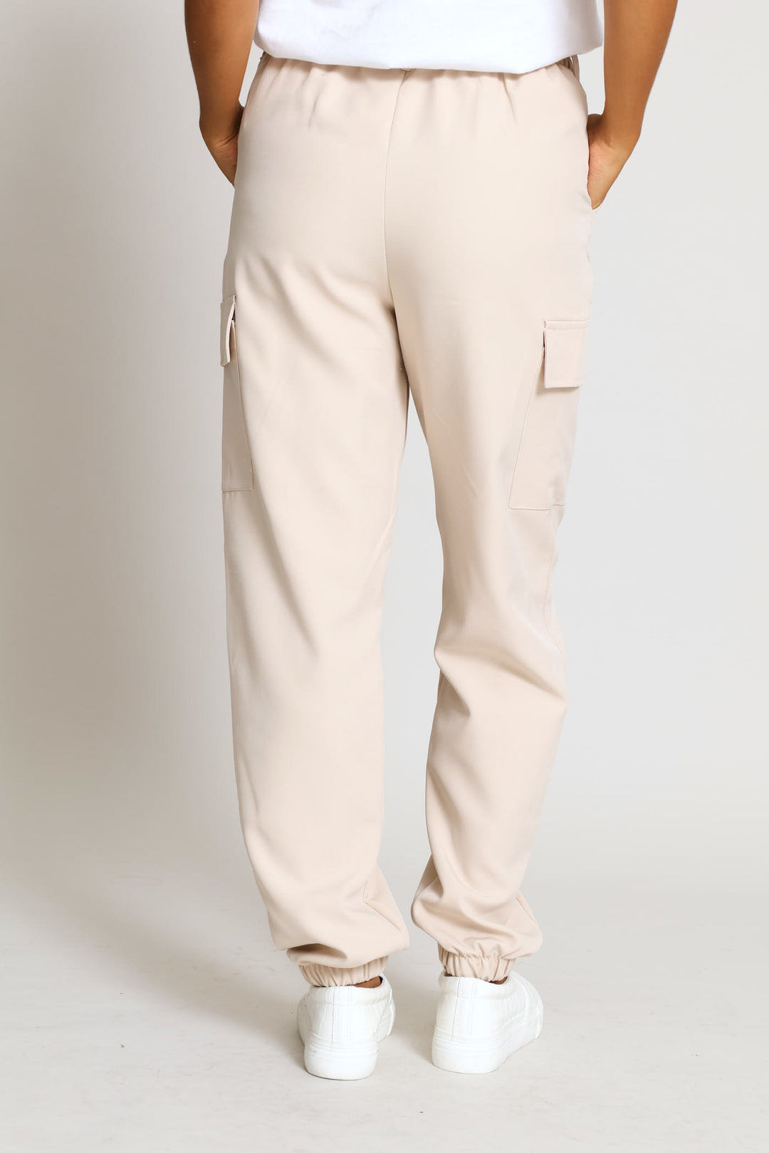 Pullon Barbi Utility Pants - Oatmeal