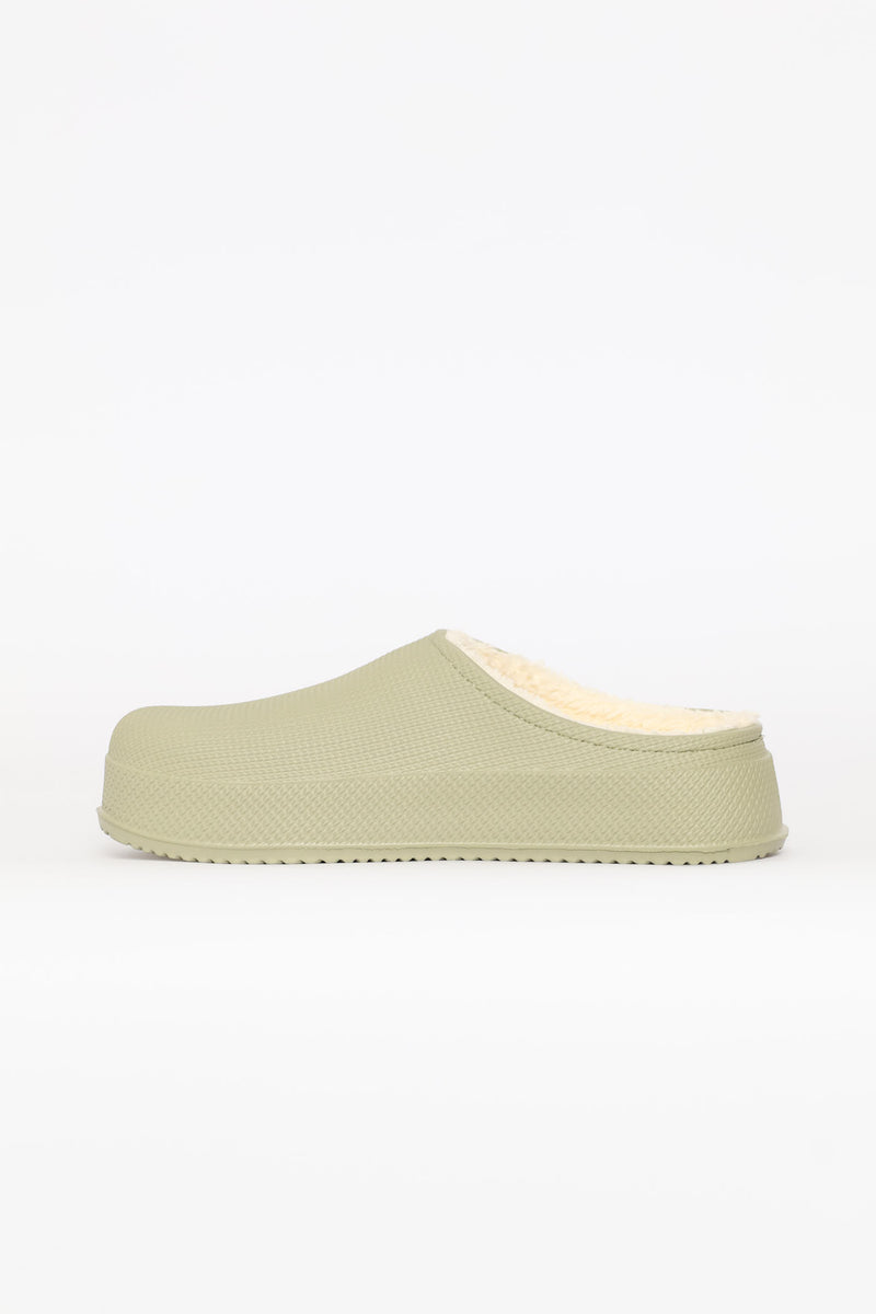 Lined Closed Toe Eva Clog - Sage