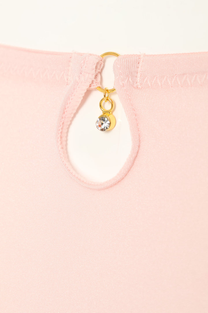 Microfibre & Lace Bikini Panty - Pink