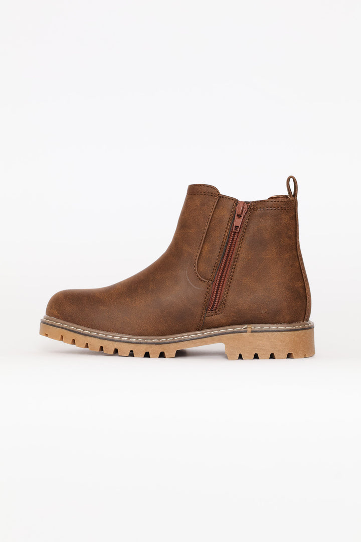 Boys Chelsea Boot - Brown