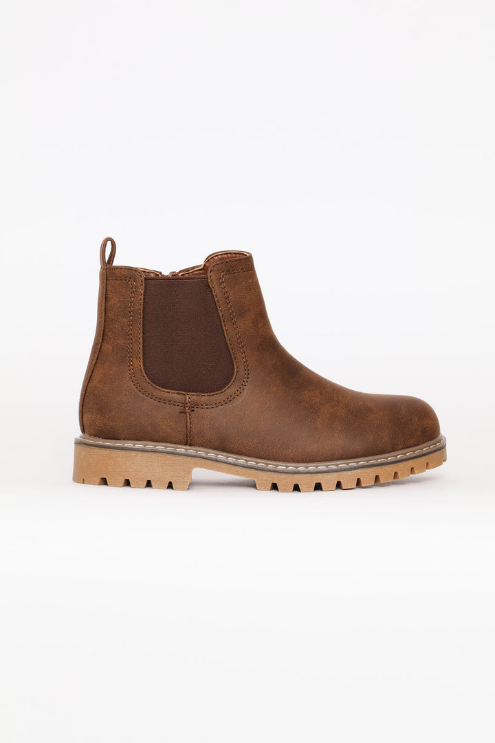 Boys Chelsea Boot - Brown