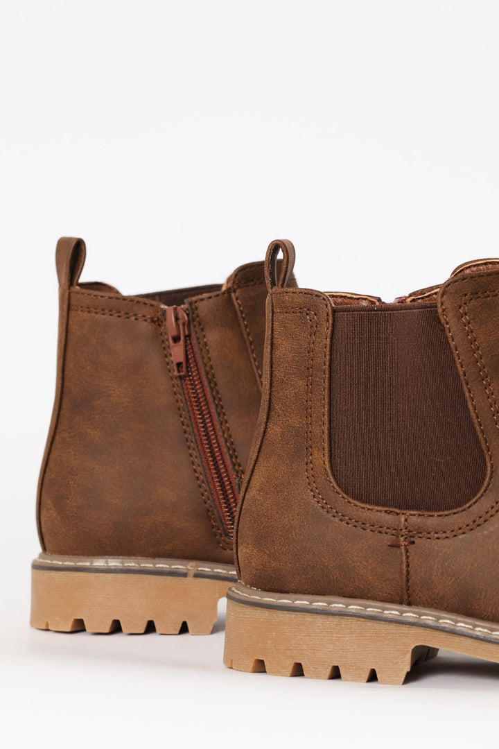 Boys Chelsea Boot - Brown