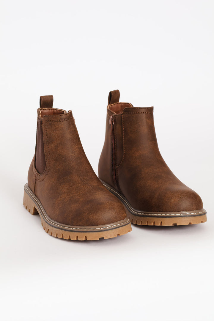 Boys Chelsea Boot - Brown
