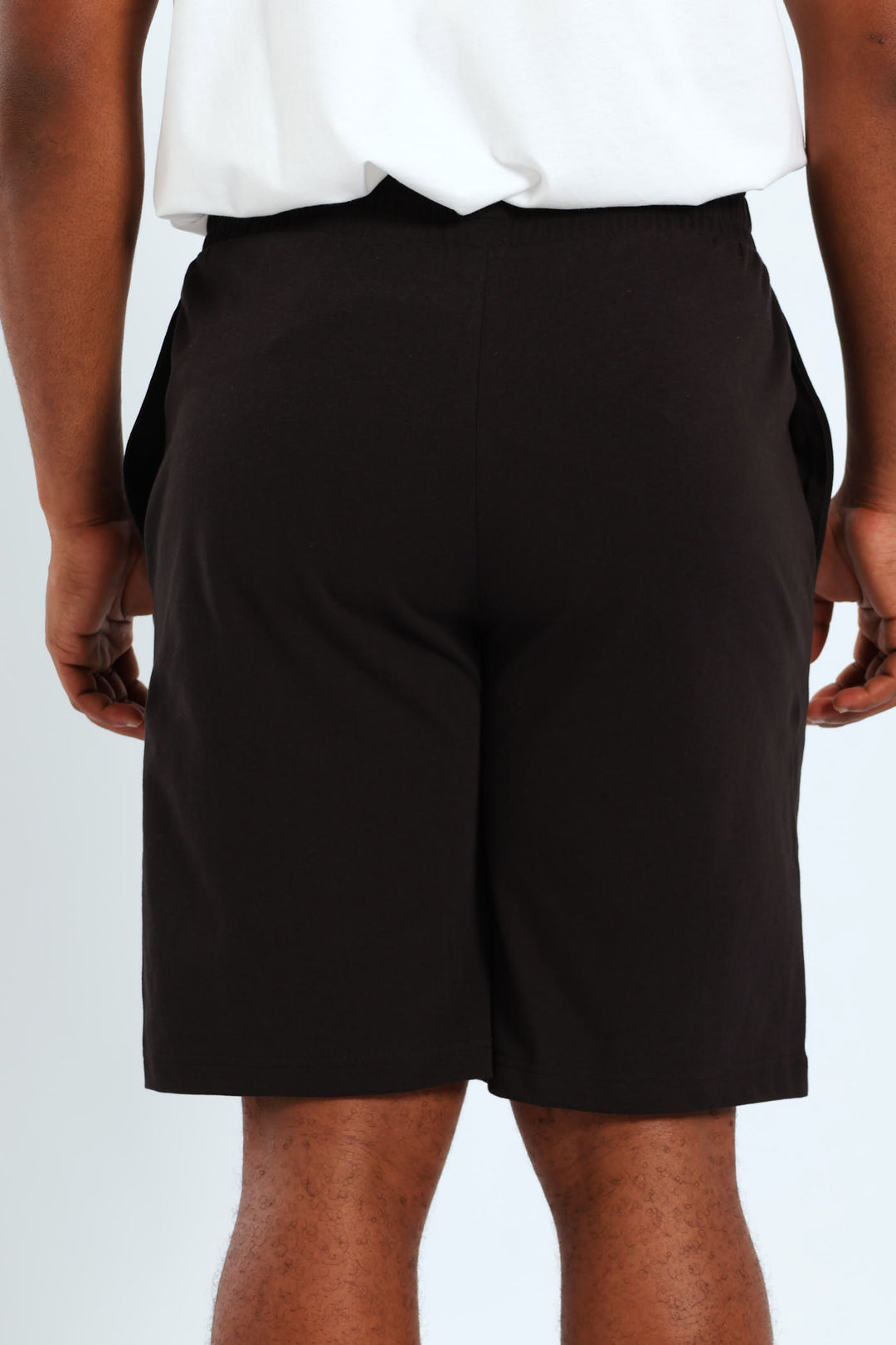 Essential No.1 Logo Jersey Shorts - Black