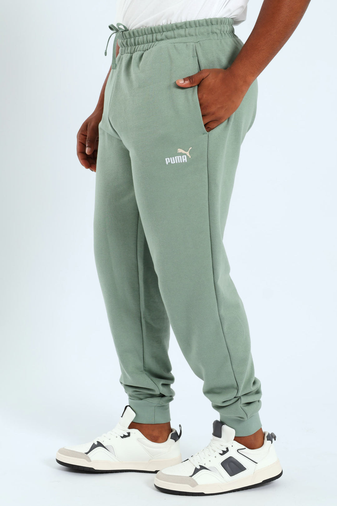 Essential 2 Colour No.1 Logo Sweatpants - Sage