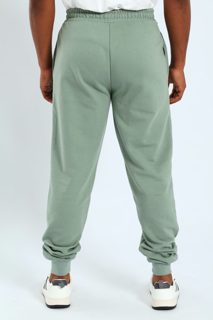 Essential 2 Colour No.1 Logo Sweatpants - Sage