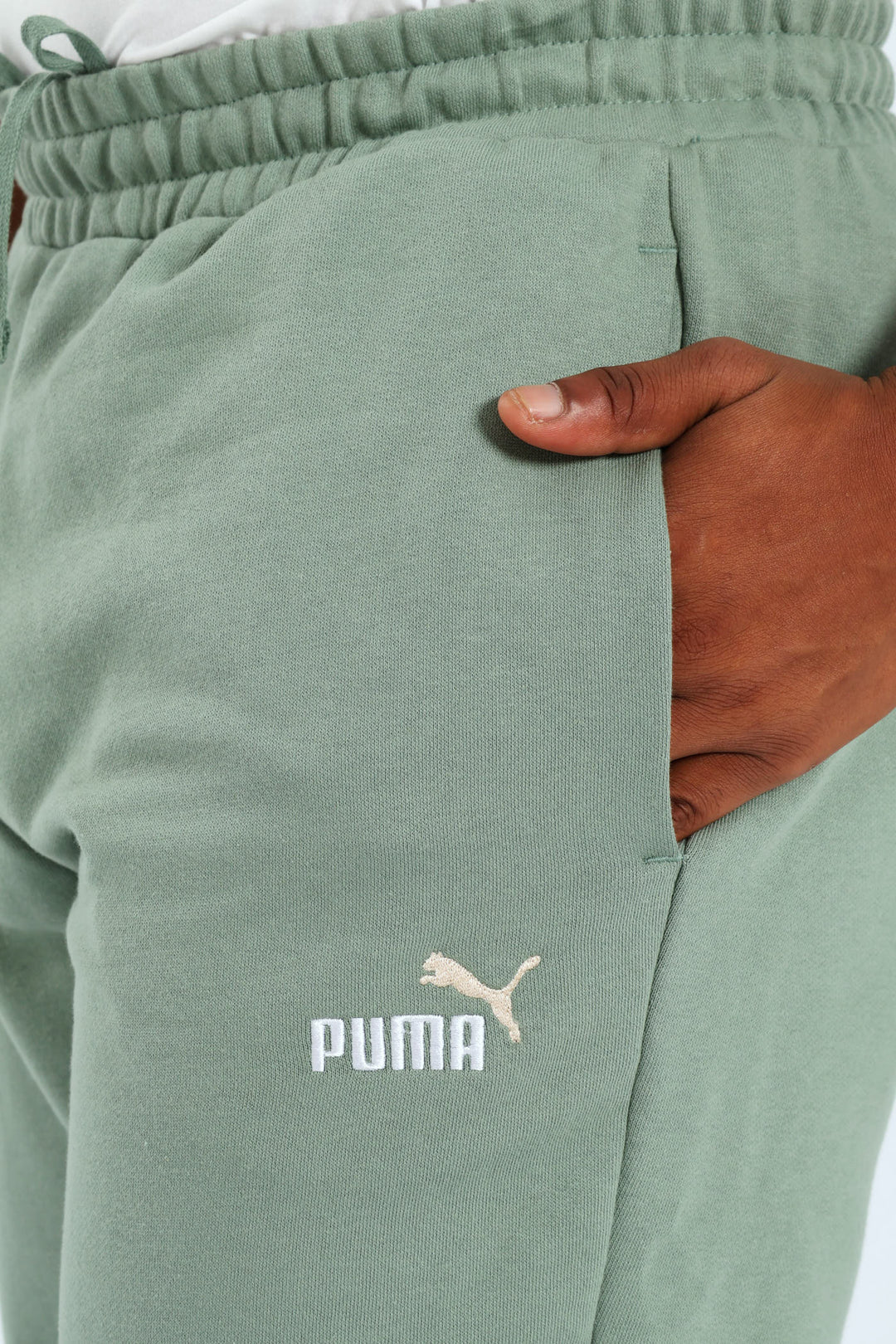 Essential 2 Colour No.1 Logo Sweatpants - Sage