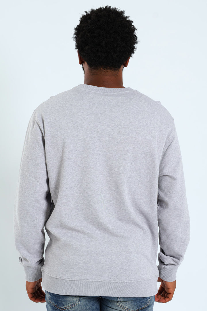 Big Crew Top - Grey Melange