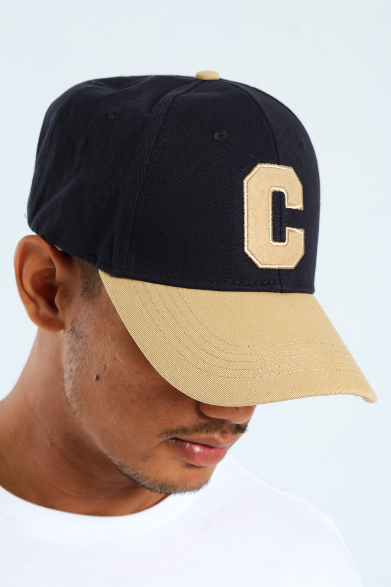 Colourblock "C" Cap - Navy