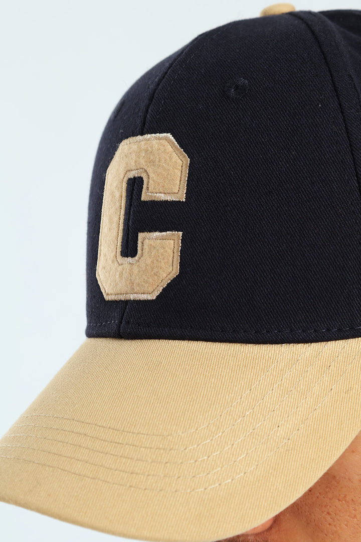 Colourblock "C" Cap - Navy